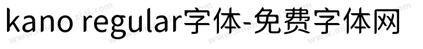 kano regular字体字体转换